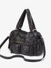 Women's Y2K Washed Distressed Large Motorcycle Shoulder/Crossbody Handbag
