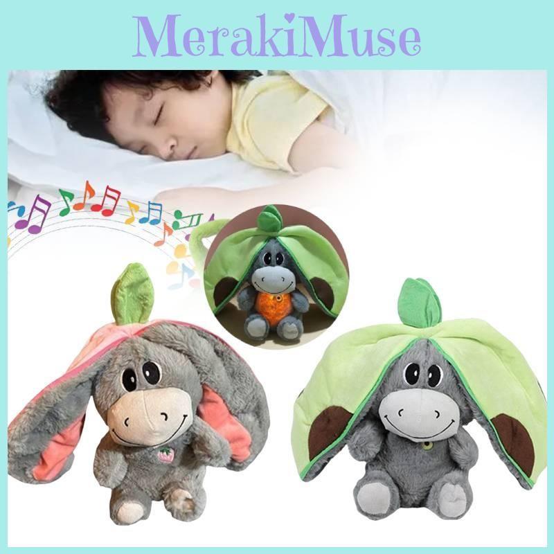 Breathing Relief Anxiety Avocado Strawberry Donkey Plush Toy Kids Soothing Doll