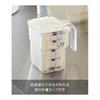 Yamazaki Jitsugyo 5426 Sealed Rice Bottle 20kg with Measuring Cup Black Approx. W41 X D24 X H42.5 [When Lid Open: 65.5cm (Rice Bottle)] Approx. 7.8 X