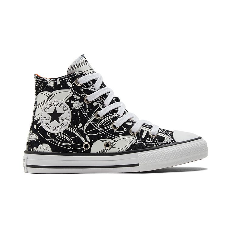 Converse All Star Chuck Taylor Comfortable Trendy Canvas Shoes Kids Sneakers White Black 673086C