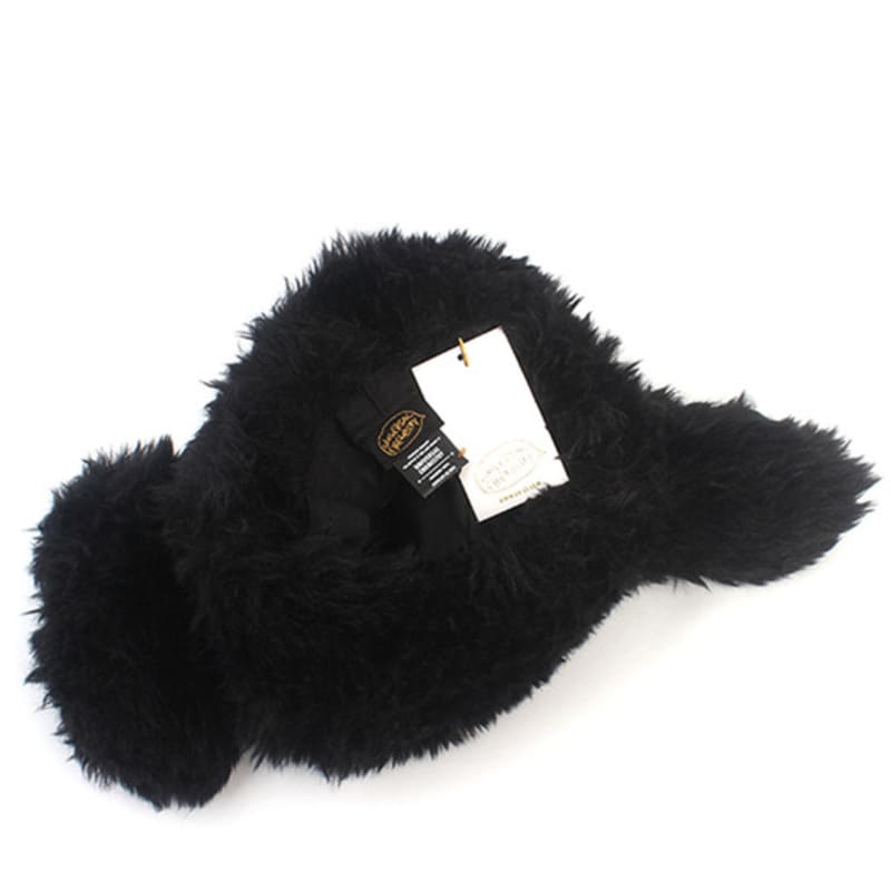 Universal Chemistry Rabbit Black Fur Beanie Rabbit Hat