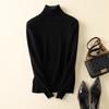 Women's High Neck Wool Sweater - 100% Pure Cashmere Knit, Autumn/Winter Style