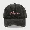 Adjustable Mama Heart Caps Washed Cotton Baseball Cap Fashion Sport Visors Cap  Gifts
