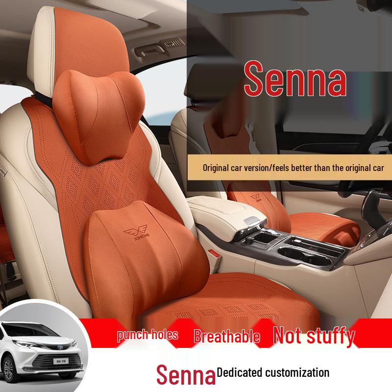 2024 Toyota Sienna Luxury 2.5L Hybrid AWD Suede Seat Cover for 7-Seater