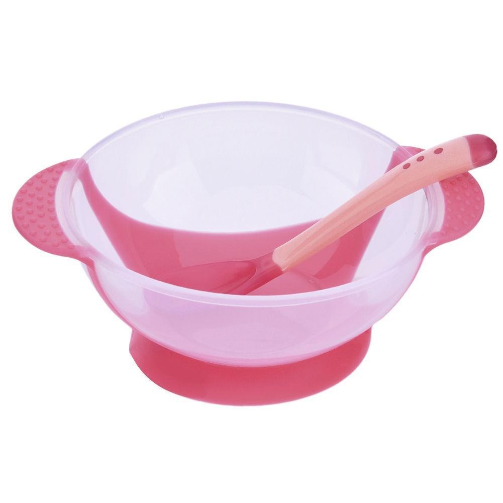 

Детский нескользящий набор посуды, детская присоска, вилка и ложка, обучение детей 10 cm розовый