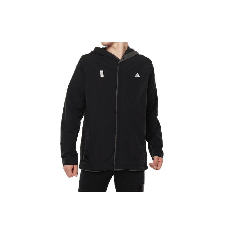 Adidas Jackets Men's Black Hooded Moderate Other DY8756
