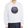 Jordan Felpa sportiva casual a maniche lunghe, spessa e foderata in pile, Paris Saint Germain Donna, Bianca, CZ7496-100