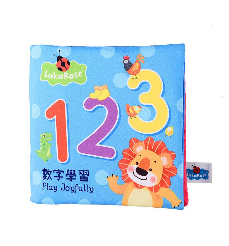Baby 3D Großes Stoffbuch Englisches Alphabet Zahl Erleuchtung Reißt Nicht Schlecht Soundpapier Spielzeug