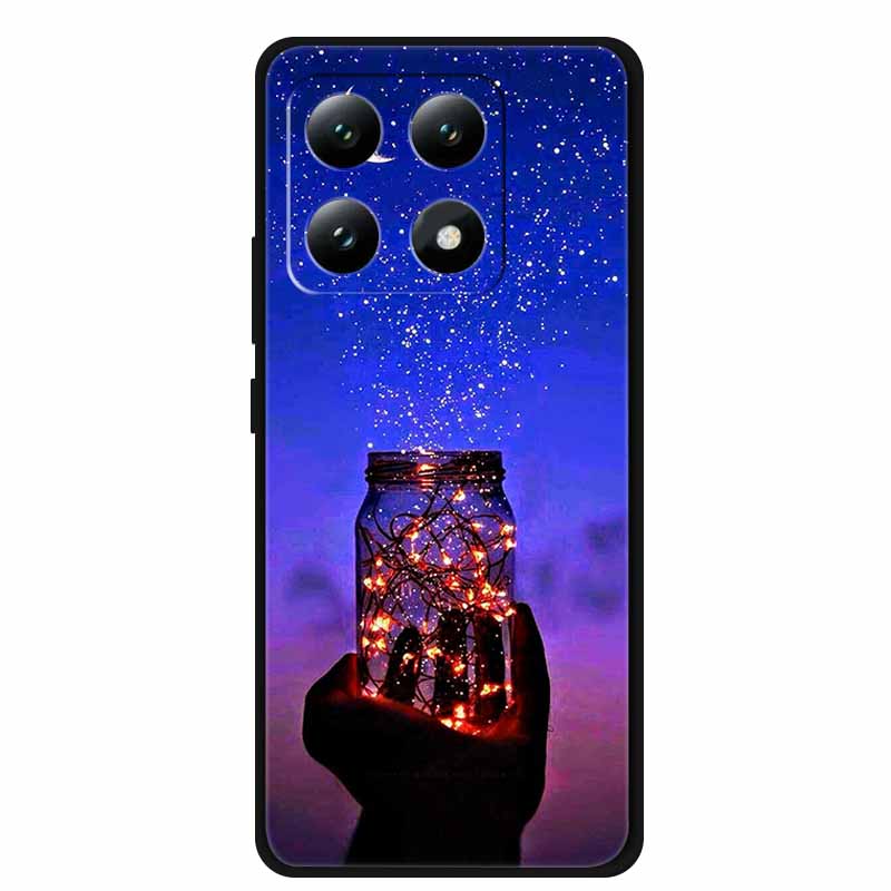 Handyhülle Für Xiaomi 15T Pro 5G Rückseite Hüllen Schwarzes Silikon Weiches Coque Für Xiaomi 15T 5G Hülle 15 T Pro 6,83" Fundas Schale
