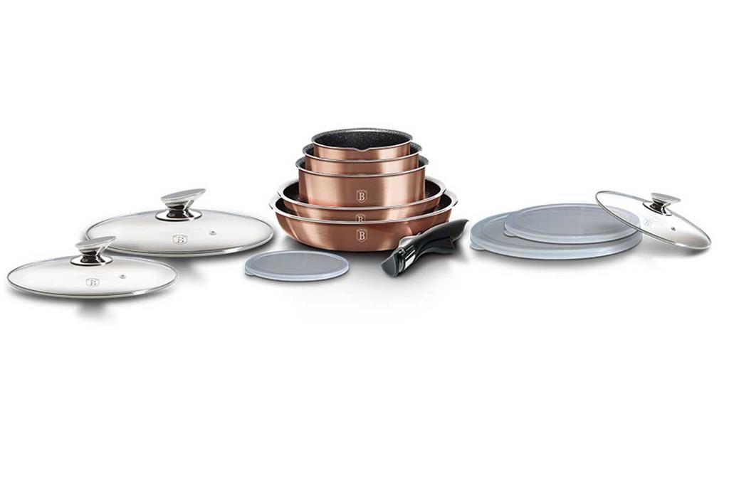 Berlinger Haus BH-1591 Click&Cook Granite Pot Set