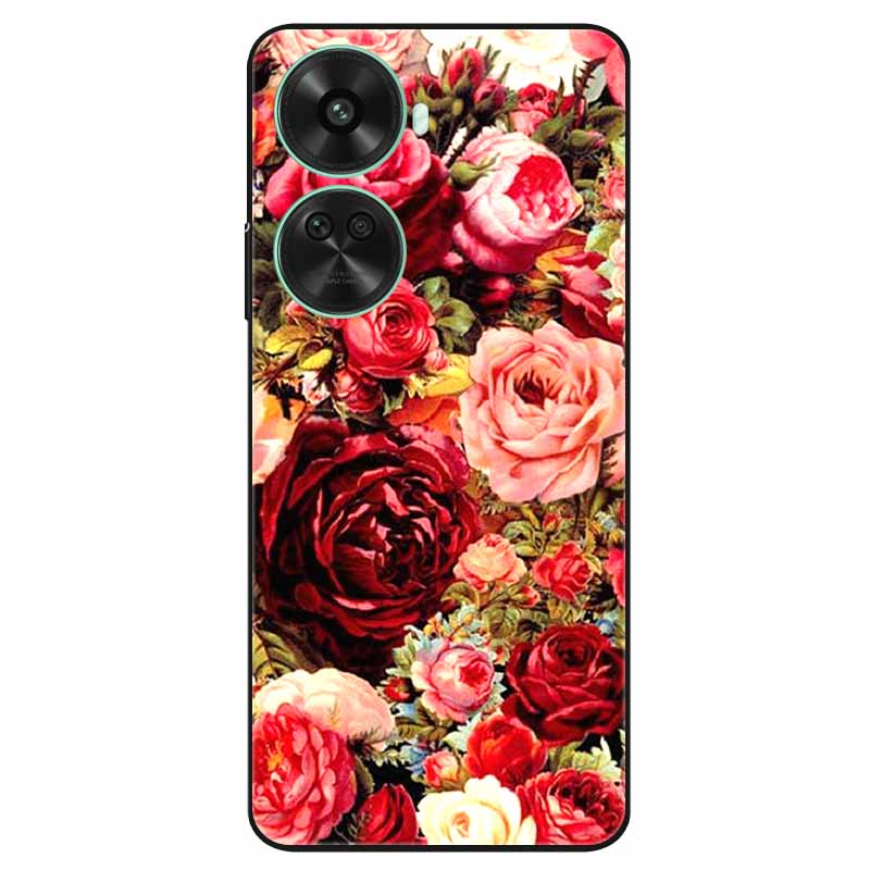 For Huawei Nova 12 SE Case Soft TPU Flowers Beautiful Pattern Phone Cases for Nova12SE Nova 12SE Protect Covers Silicone Capas