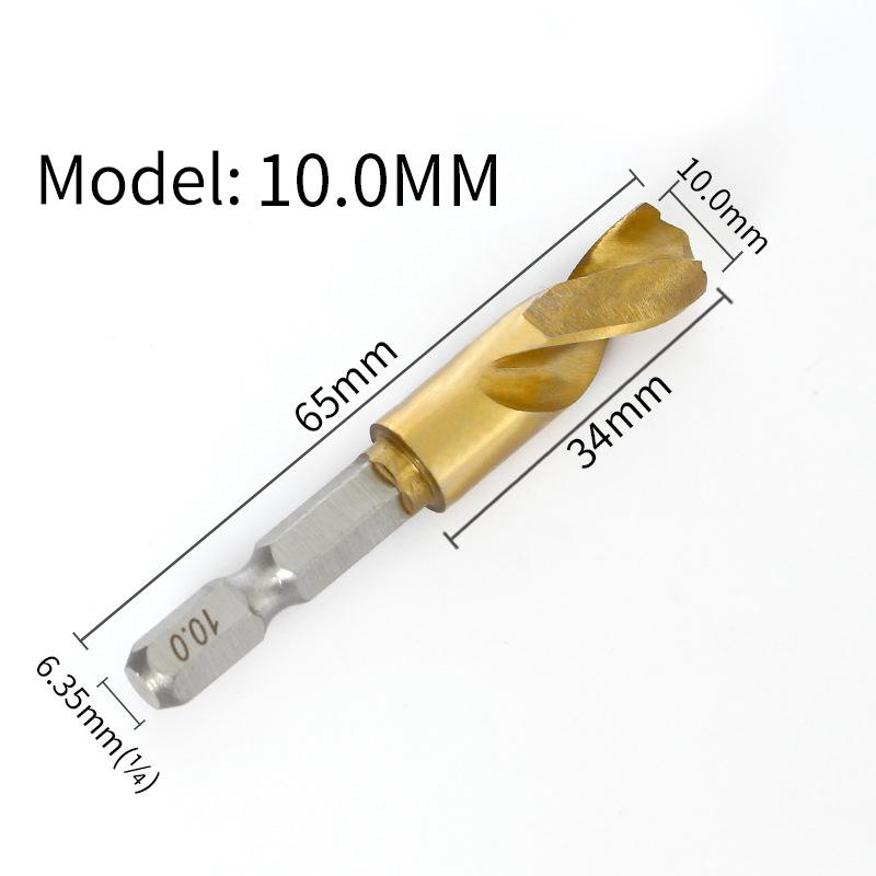 High Hardness 2-10Mm Twist Drill Bit Hex Shank Ultra-Short Hole Opener Stainless Steel Special Drill Wood Metal