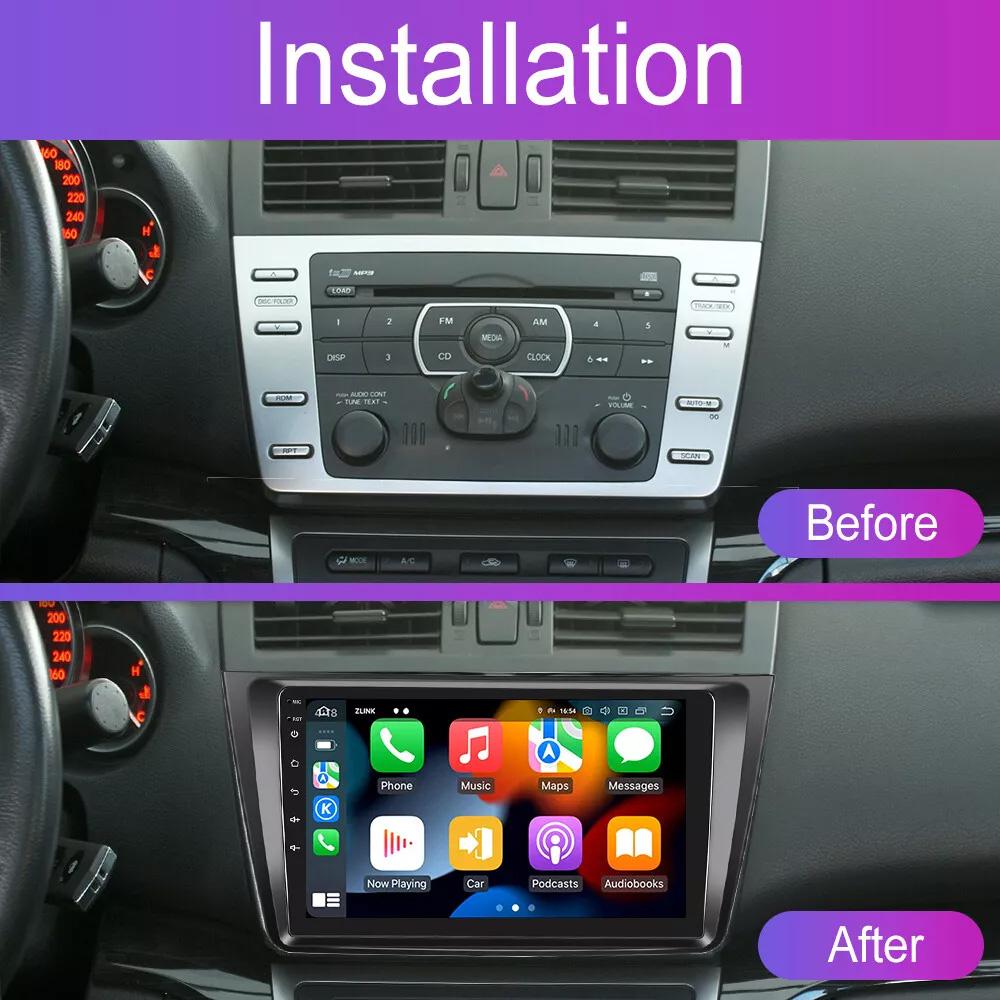 Android 13 Carplay LTE for Mazda 6 2007 2008 2009 2010 2011 2012 Car Radio with BOSE Multimedia Player 2 Din Stereo GPS Audio