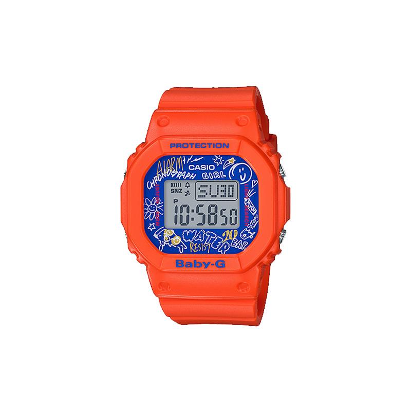 

Casio BABY-G Series Skateboard Culture Graffiti Leisure Sports Quartz Movement Resin Strap Japanese and Korean Watch Women’s Watch Gray BGD-560SK-4DR серый