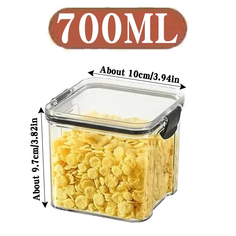 Kitchen Multigrain Snack Sealed Storage Box Dried Fruit Dried Goods Jar Drawer Storage Container Moisture Proof Box Plastic