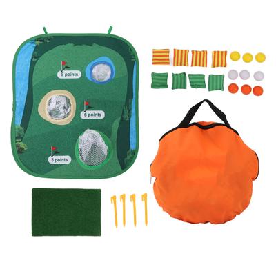 Golf Course Sandbag Board with Hitting Pads Tent Nails Durable Outdoor Golf Chipping Net Set