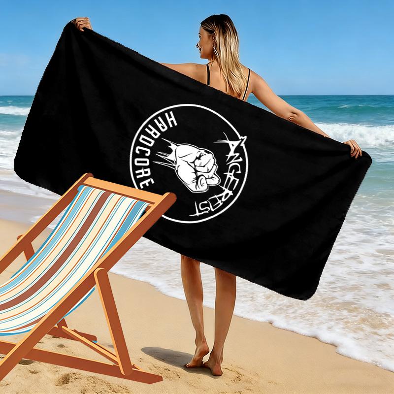 Angerfist Print Beach Towel, Large Soft Quick Dry Towel for Beach Camping Swimming