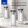 HAERS Double-Layer Glass Tea Infuser Bottle