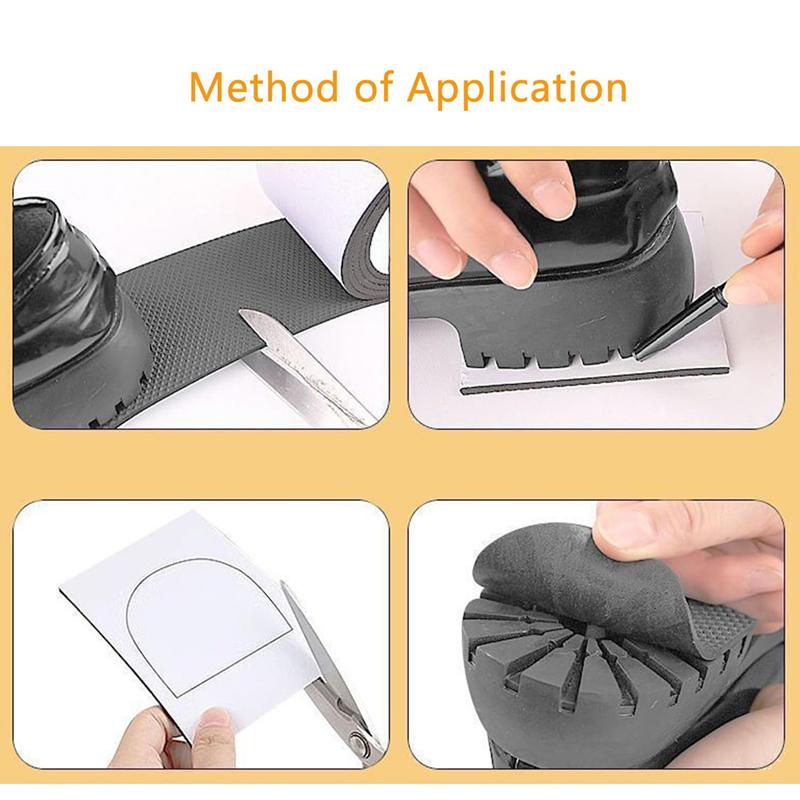 1/2/5rolls Self Adhesive Sole Repair Tape - Anti Slip, Noise Reducing Protective Film for High Heels, Sports Shoes, and Sandals