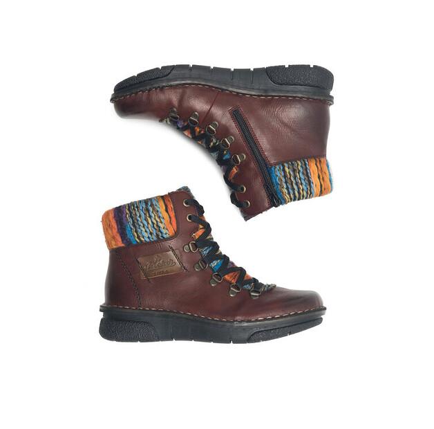 Burgundy Rieker Ankle Boots 73343-35