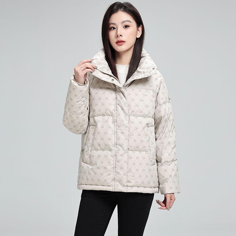 Winter New Down Cotton Clothes Women's Short Bread Clothes Loose Small Thickened Coat Trendy