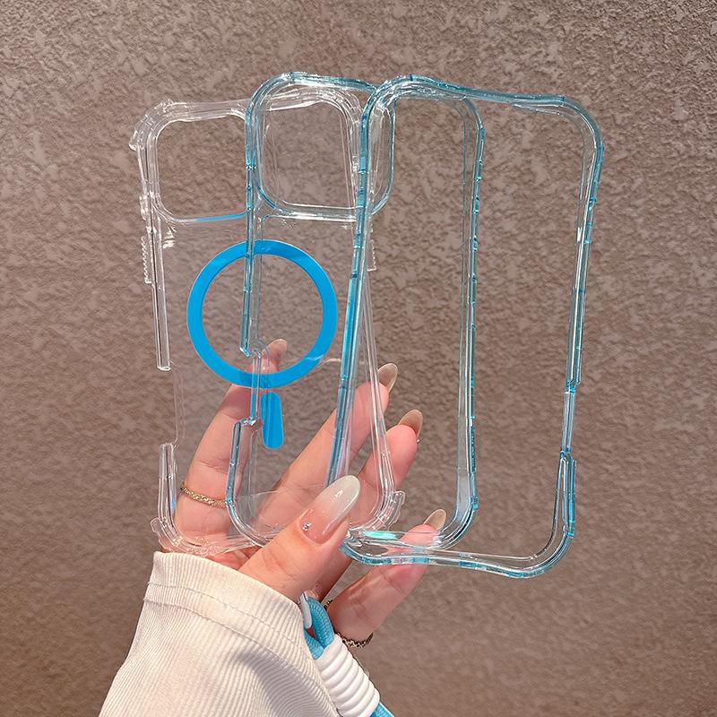 

New Product for Apple 17 Mobile Phone Case Magnetic Three-in-One Mobile Phone Case 17air Color PC For iPhone 17 Pro Max