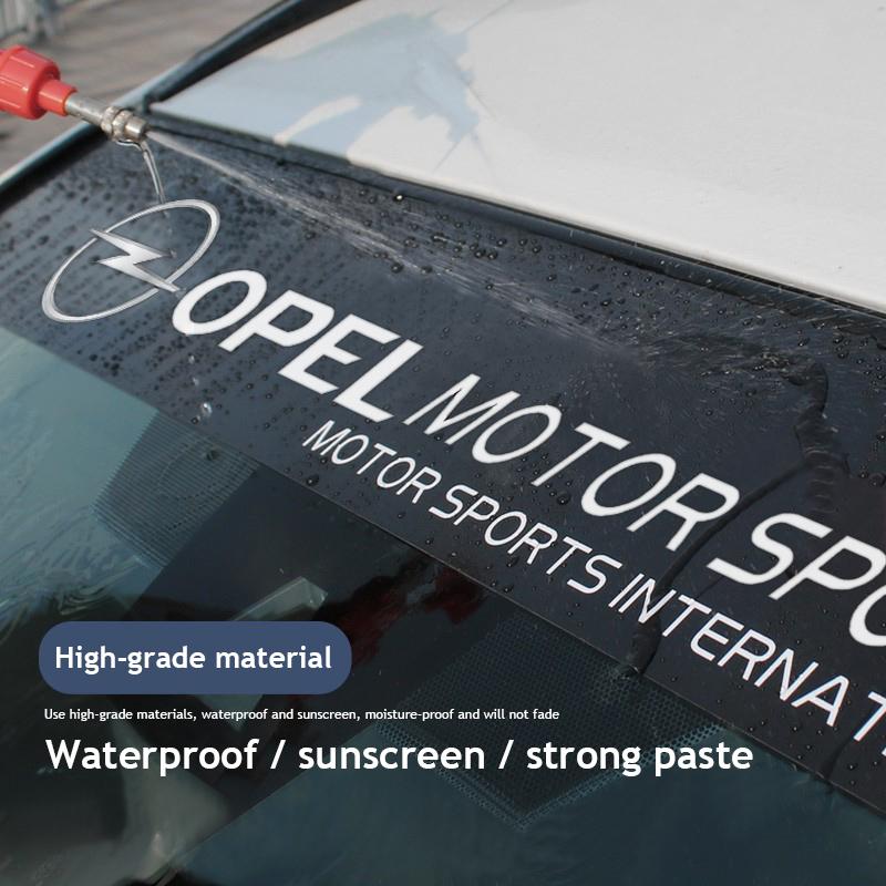 Car Front Rear Windshield Decal Sticker Decoration For Opel Corsa Astra Insignia Vectra Zafira Meriva Mokka Grandland Vivaro