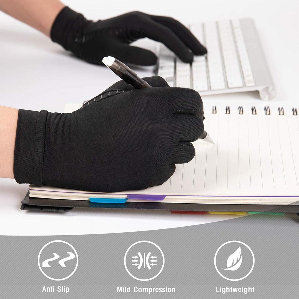 1 Pair Compression Full Finger Arthritis Gloves,for Everyday Support, Hand Joint Pain, Carpal Tunnel, Tendonitis, Trigger Finger