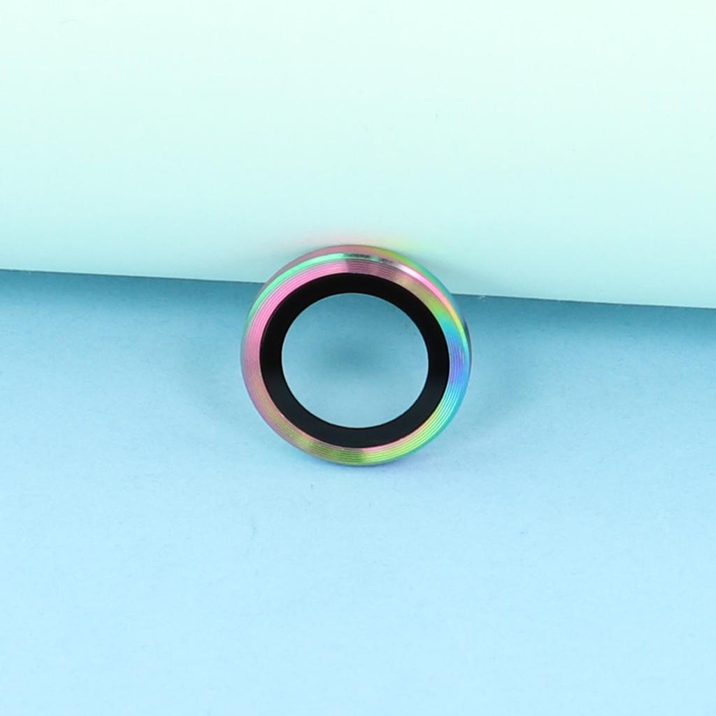 For Samsung Galaxy Z Fold7 5G Camera Lens Protector Set Electroplating Metal+Tempered Glass Individual Lens Film,Colorful