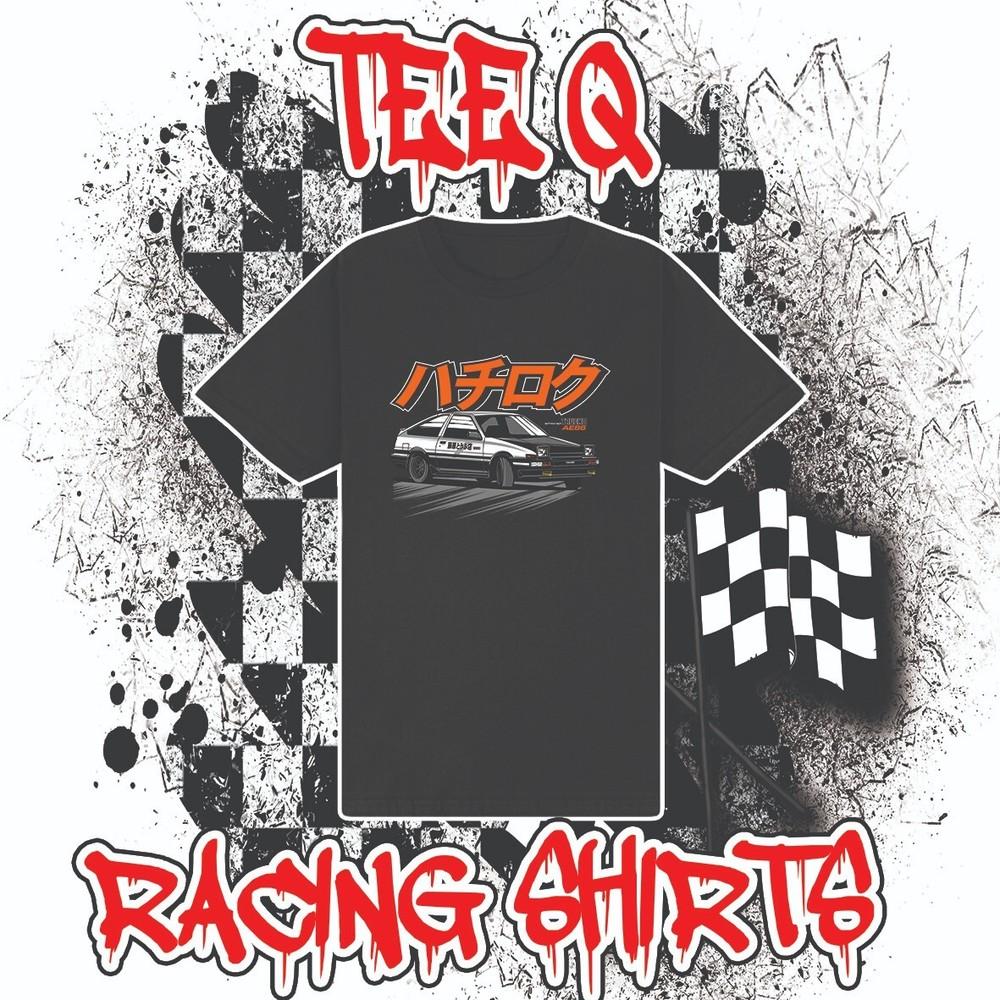 

Черная футболка Toyota AE86 JDM ~ Премиальная хлопковая унисекс футболка Gildan XXXL