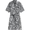 Tommy Hilfiger Floral Print Waist Tie Short Sleeve Dress Women dresses XW0XW08598