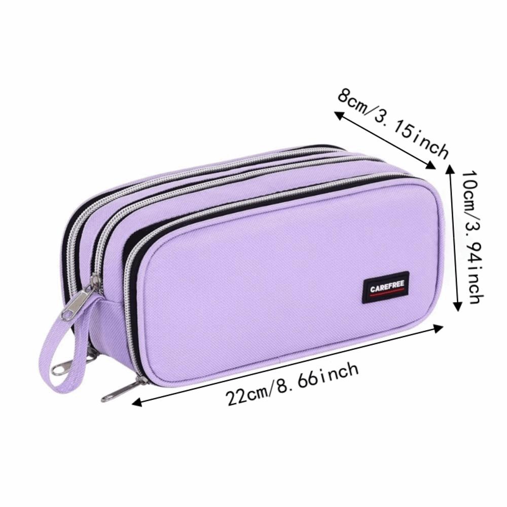 Three-Layer Stationery Box Multi-Functional Stationery Organizer Pencil Bag  Elementary School