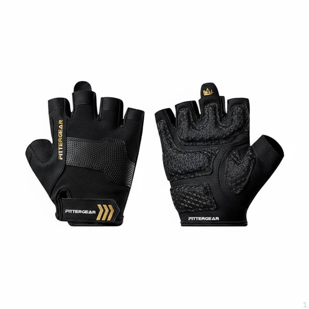 Weightlifting Gloves Sturdy Training Wrist Support Breathable for Weightlifters, Athletes,