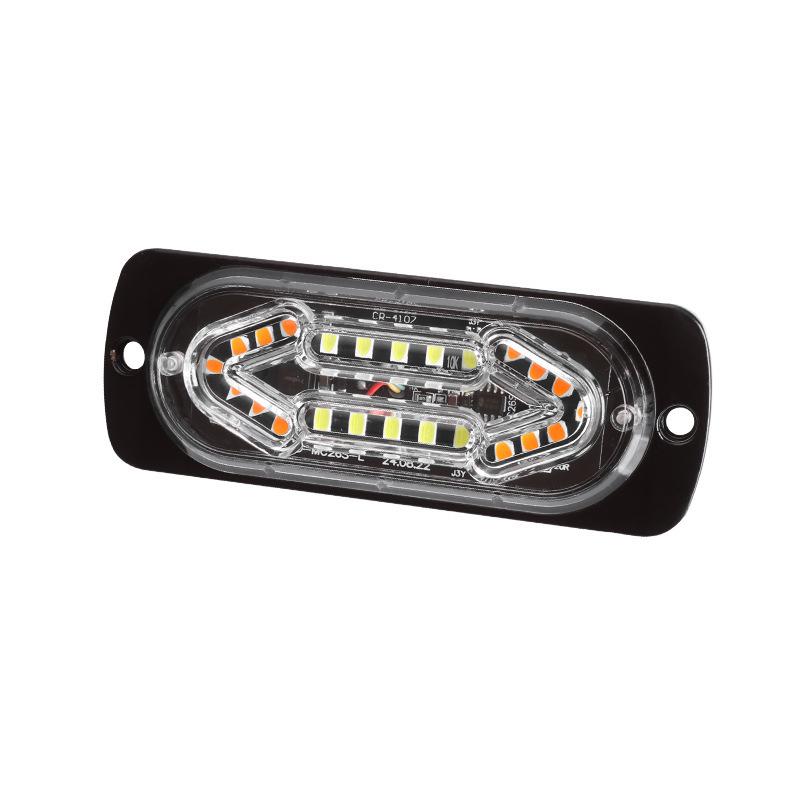 DXZ Ultra-thin 20 LED Truck Side Marker Strobe Lights, DC12-24V Warning Signal Flashing Lights