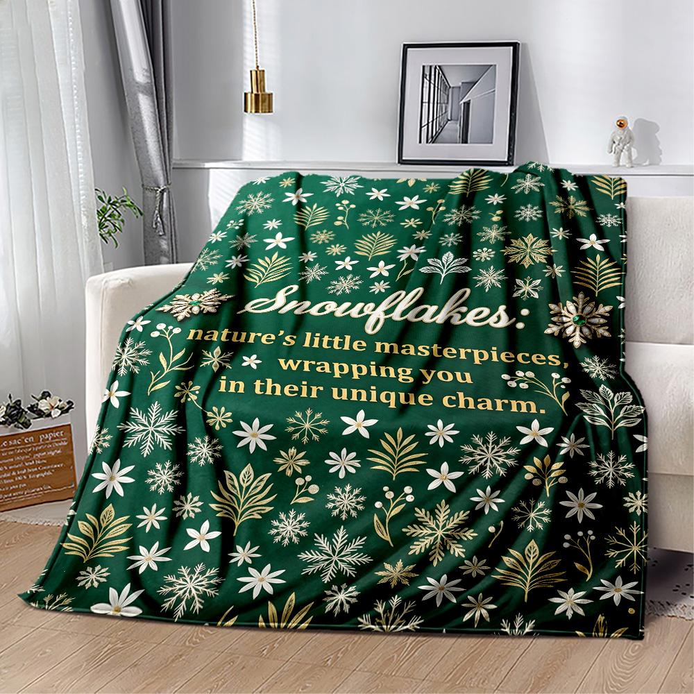 Winter Wonderland Snowman Flannel Blanket-Soft and Suitable for Sofas,Beds,Offices,Travel,All Seasons,Great Gift for Holidays and Birthdays.