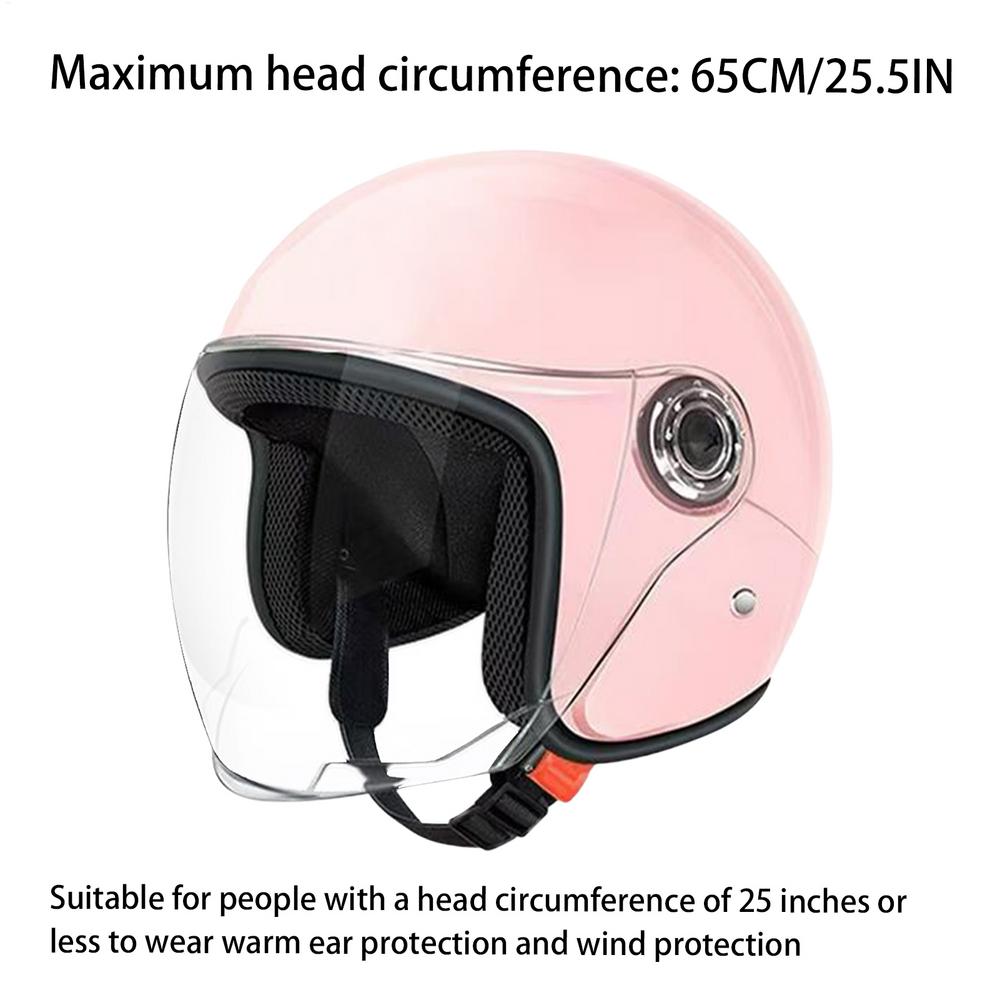 Motorcycle Helmets Motorcycle Half Helmet Protective Gear with Visor for Women Men Adventure Outdoor Riding Scooter Sportbike