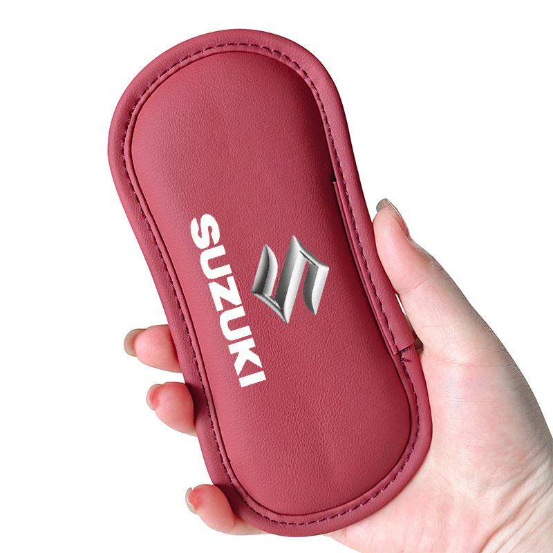 Leder Auto Kissen Auto Kniepolster Elastischer Memory-Schaum Beinpolster Für Suzuki Grand Swift Jimny Vitara Baleno IGNIS SX4 XL-7 GW250 Zubehör