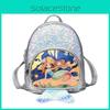 Mermaid With Glitter Small Tail Childrens Backpack Adjustable Shoulder Straps