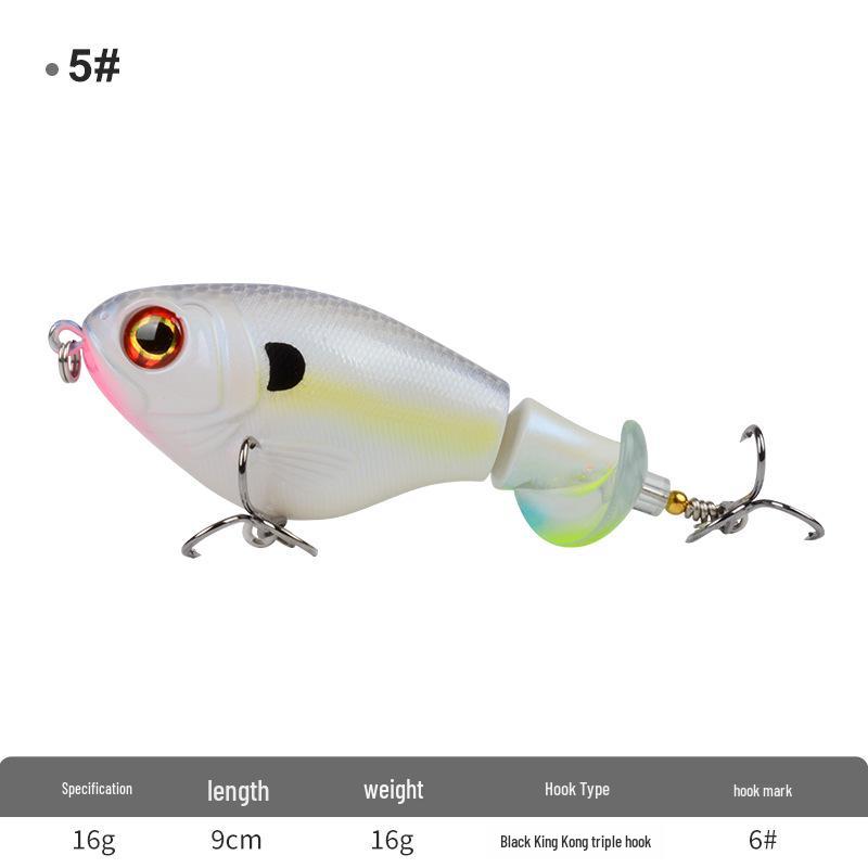 Nălucă Creion Plutitor cu Sistem Elică pentru Lansare Lungă Pescuit de Apă Dulce