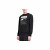 PUMA Men's Casual Sports Printed Crewneck Long-Sleeve Sweatshirt Black