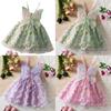 Butterfly Princess Dress For Girls With Cotton Blend Fabric Summer Child Gown