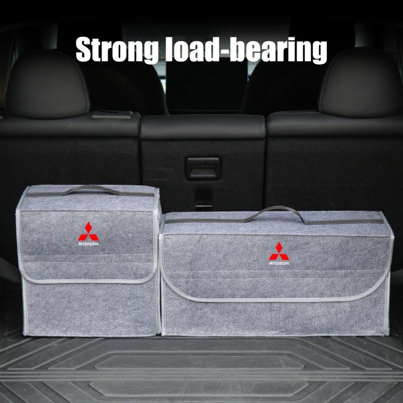 Car Soft Felt Storage Bag Organizer Cars Foldable Trunk Bag For Mitsubishi Lancer 9 Ex Evo ASX L200 Colt Pajero Sport