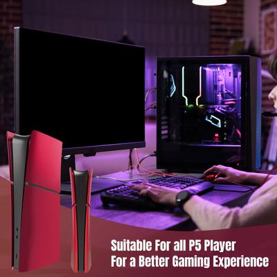 Hard Faceplate Protector Cover for PS5 Slim Digital Version Console Dustproof Case Replacement Shell Gaming Accessories