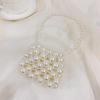 Borsa a Mano in Perle Raffinata Fatta a Mano per Ragazze - Elegante Mini Borsa a Tracolla