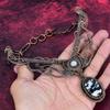 White Buffalo Turquoise Necklace Copper Wire Wrapped Jewelry Adjustable Necklace Rainbow Moonstone Necklace