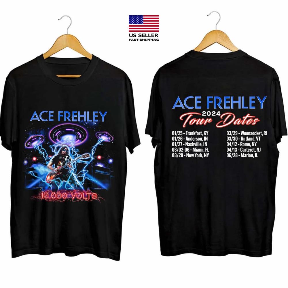 Ace Frehley’s 2024 Tour Shirt, Ace Frehley Fan Shirt, Ace Frehley 2024 Concert Unisex T-Shirt XXXXL