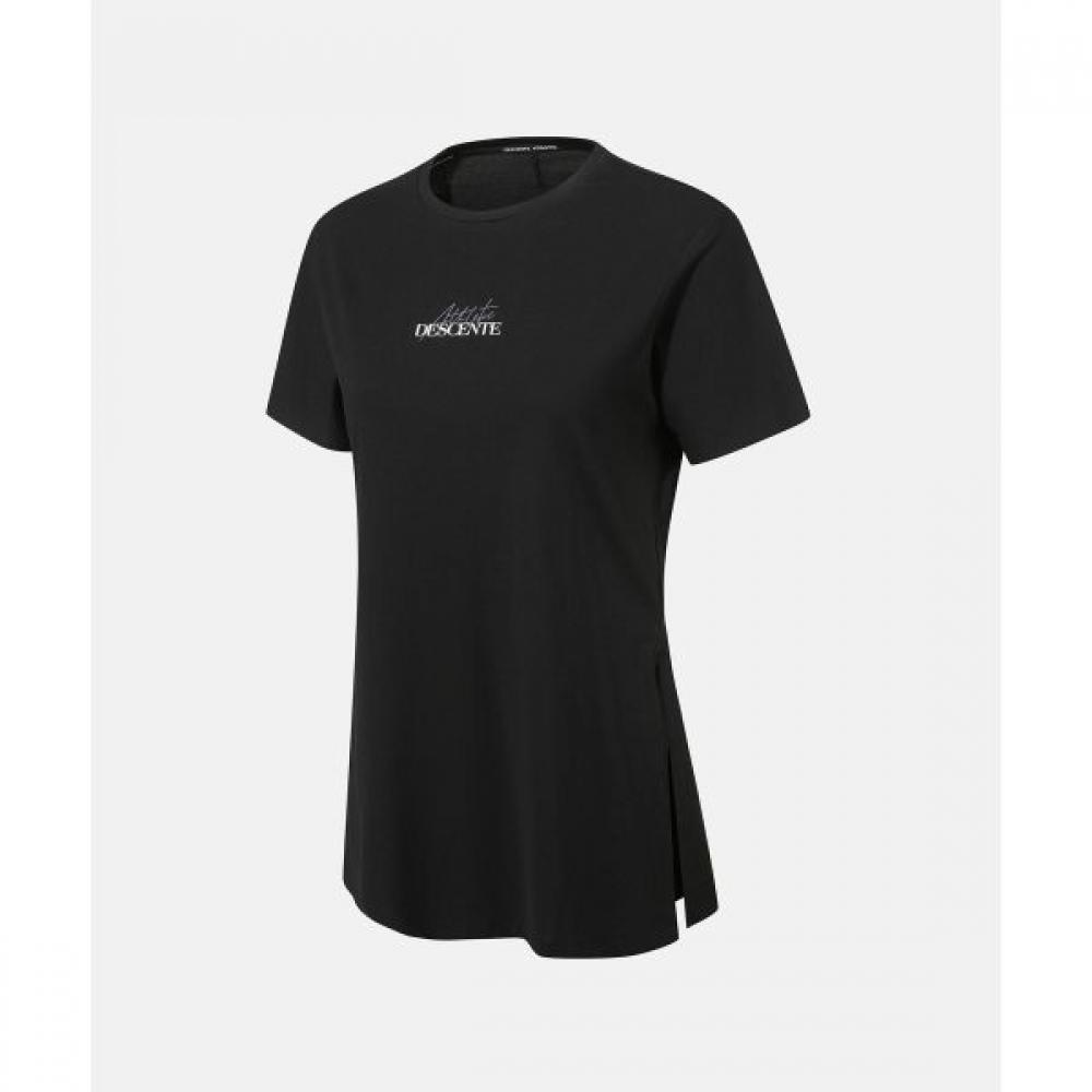 

DeScenTe Women S Hip Cover ShorT Sleeve T ShirT Black BLK0BLACK/85