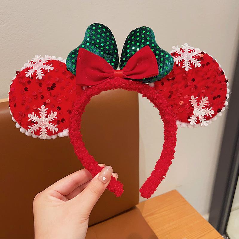 Cute bow headband Christmas women's sweet hair headband hair clip holiday party hair tie headband decoration 2026