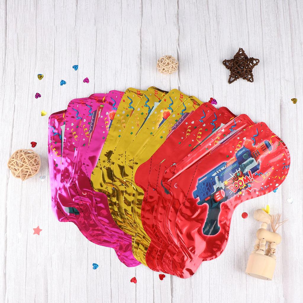 10Pcs Party Confetti Poppers Handheld Inflatable Confetti Shooters for Birthday Wedding Graduation