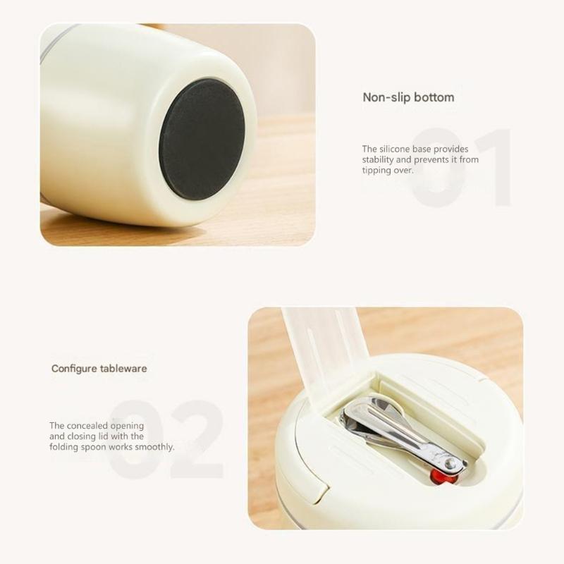 Leak Proof Thermal Food Container Stainless Steel Wide Opening for Easy Access 1.2L Capacity Lunch Box